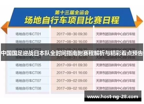 中国国足迎战日本队全时间指南附赛程解析与精彩看点预告 中国国足迎战日本队全时间指南附赛程解析与精彩看点预告